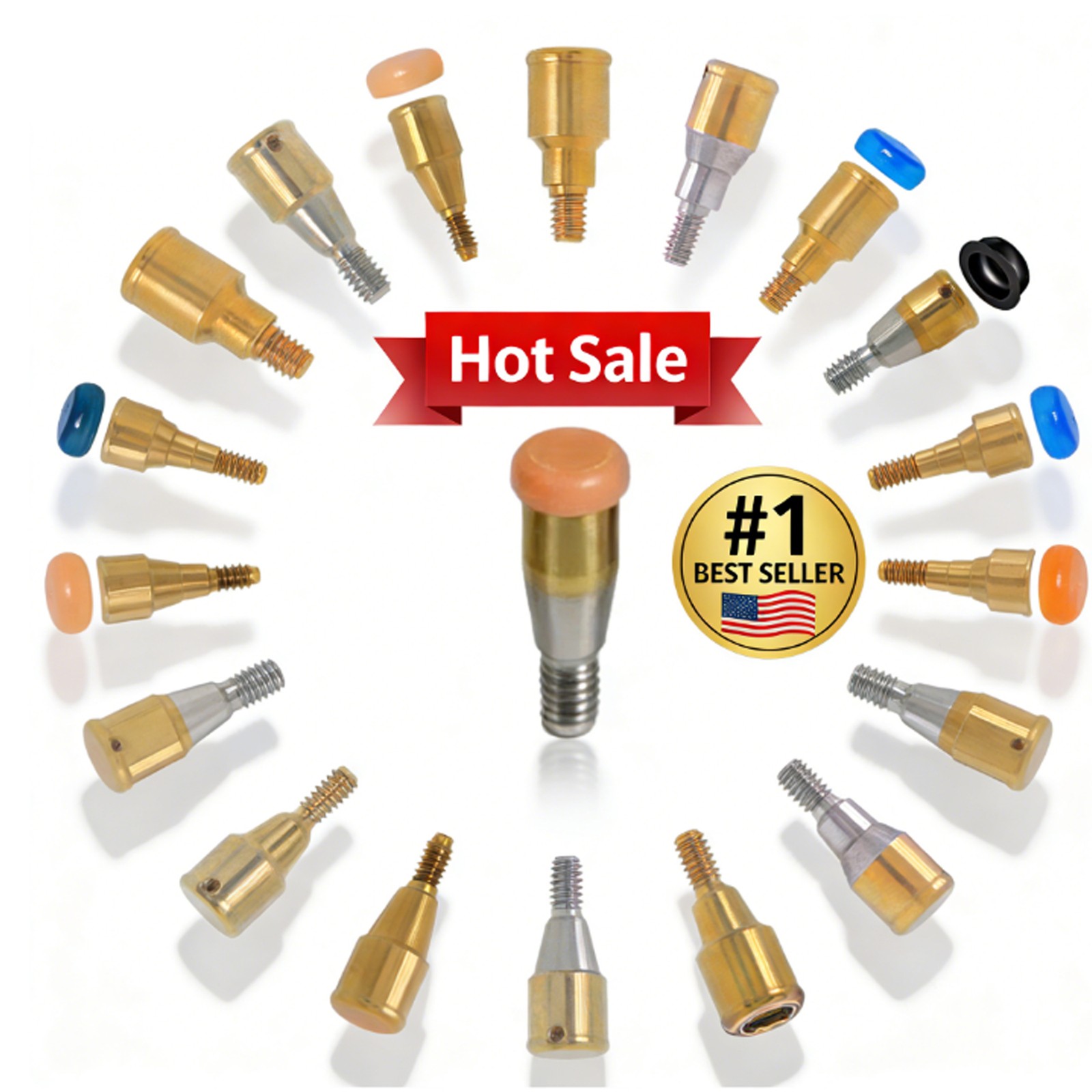 Zest Locator Abutment Cap Fits Hiossen /Zimmer/Nobel Internal Conical Connection