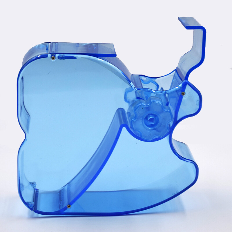 Dental 135℃ Autoclavable Dentist Cotton Roll Dispenser Shaped See-through Blue
