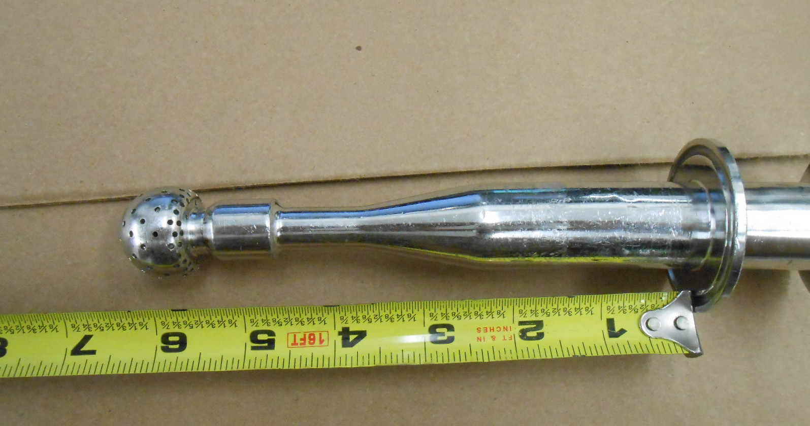 1″ SPRAY BALL W/5 3/4″ SUPPLY LINE AND 1 ” SANITARY FITTINGS