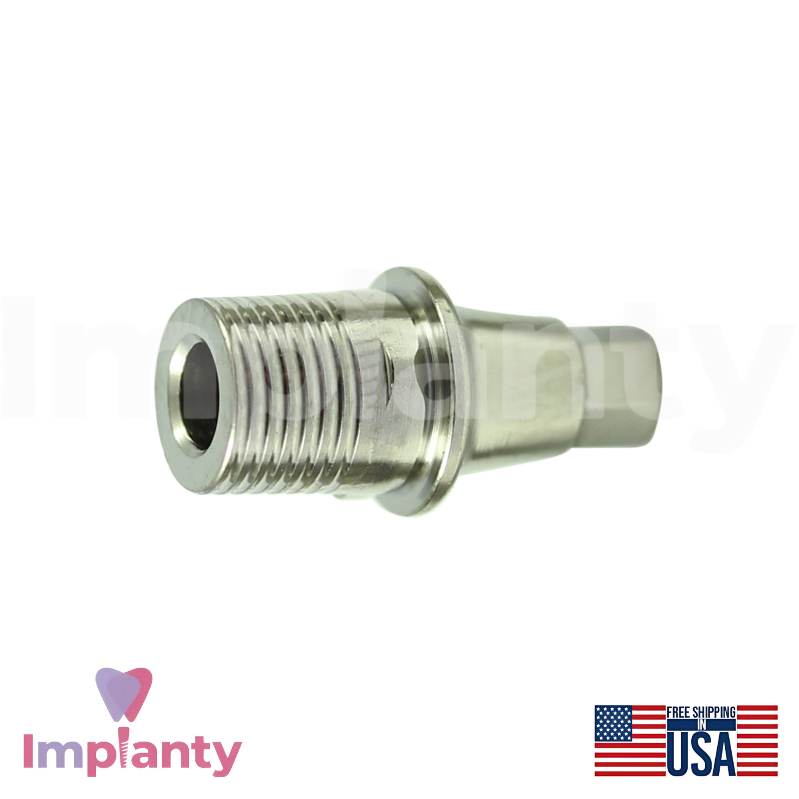 5x Neodent GM Compatible Titanium Base Ø4.5mm Prosthetic Grand Morse Connection