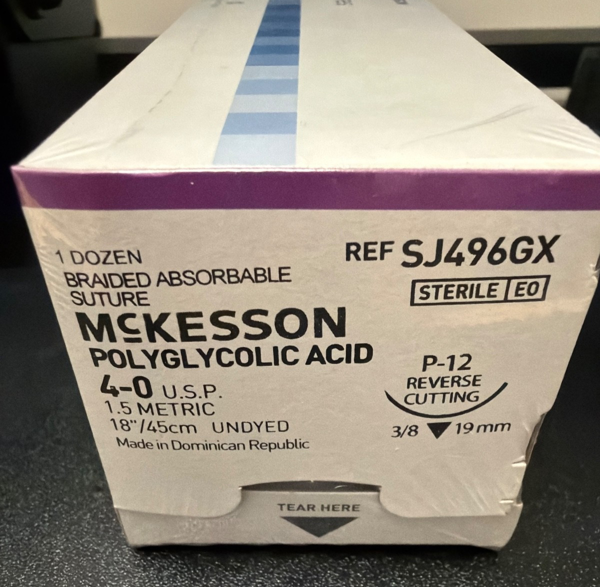 SEALED NEW BOX -4/0-45″ -polyglycolic-ABSORBABLE Sutures Dental-Veterinary-2030