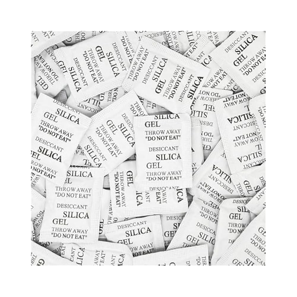 100-Pack 2g Silica Gel Packs for Electronics & Cameras