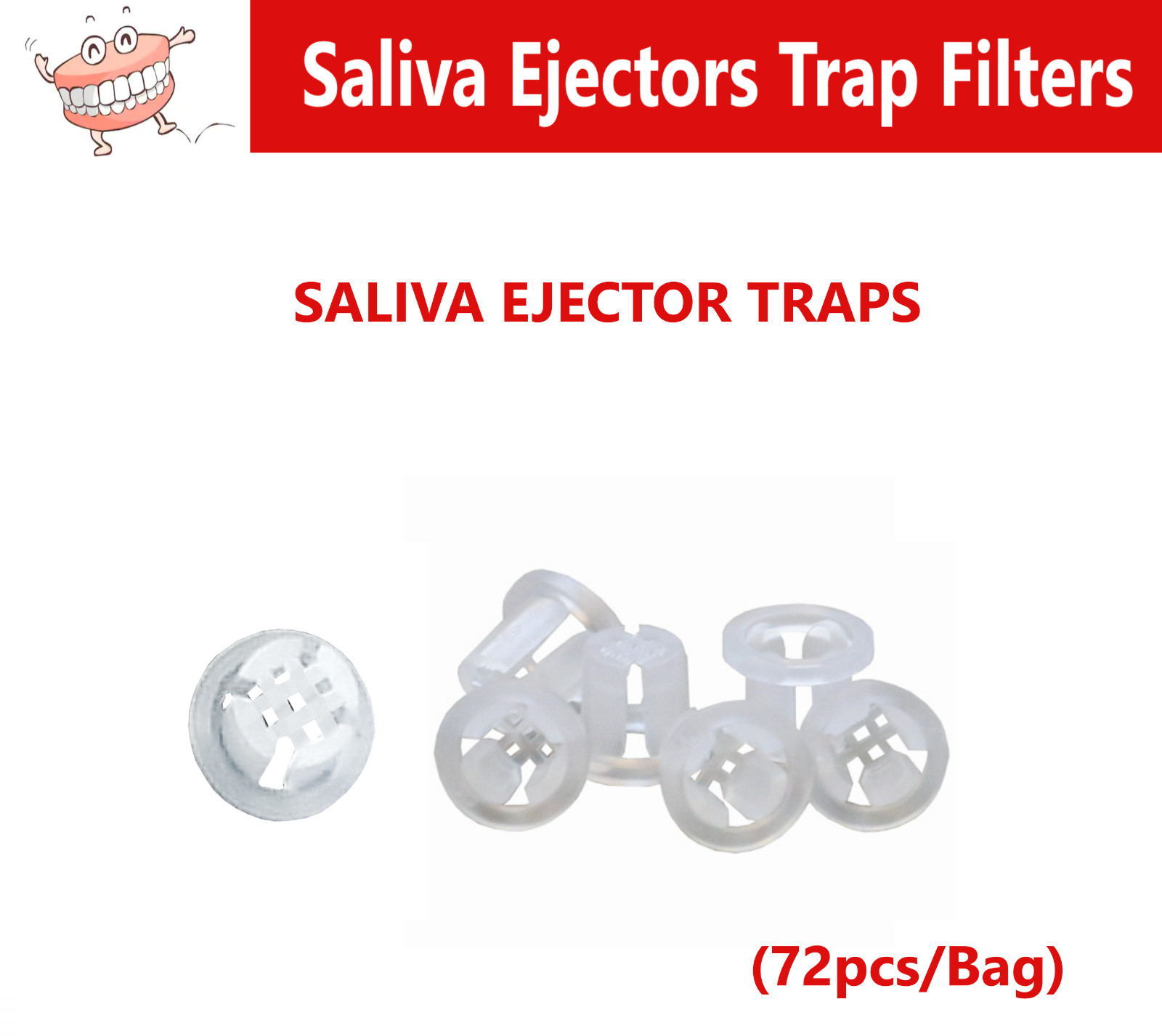 Dental Saliva Ejectors Trap Filters #5508S, 72/Box
