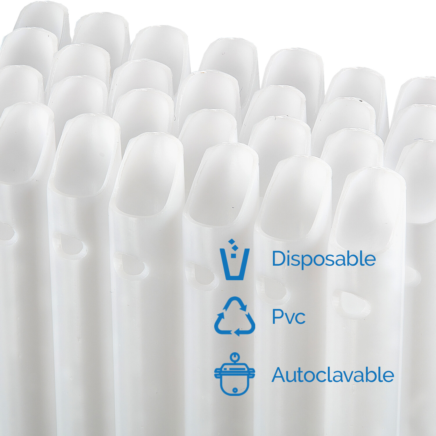 2000Pcs (20Bags）Dental HVE High Volume Suction Vented Evacuation Tips White