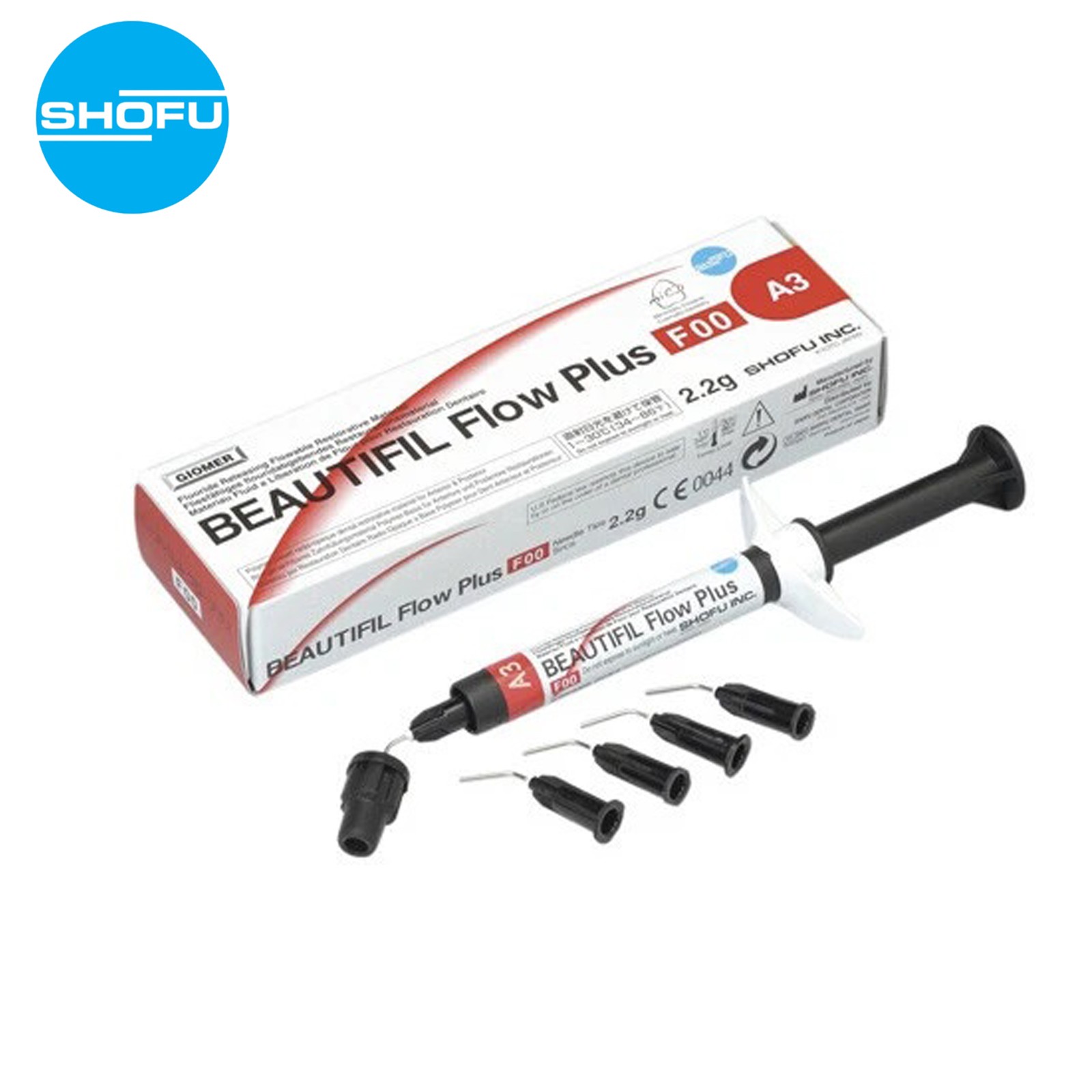 SHOFU BEAUTIFIL Flow Plus F00 ZERO Flow flowable Restorative 2.2g Syr.-All Shade