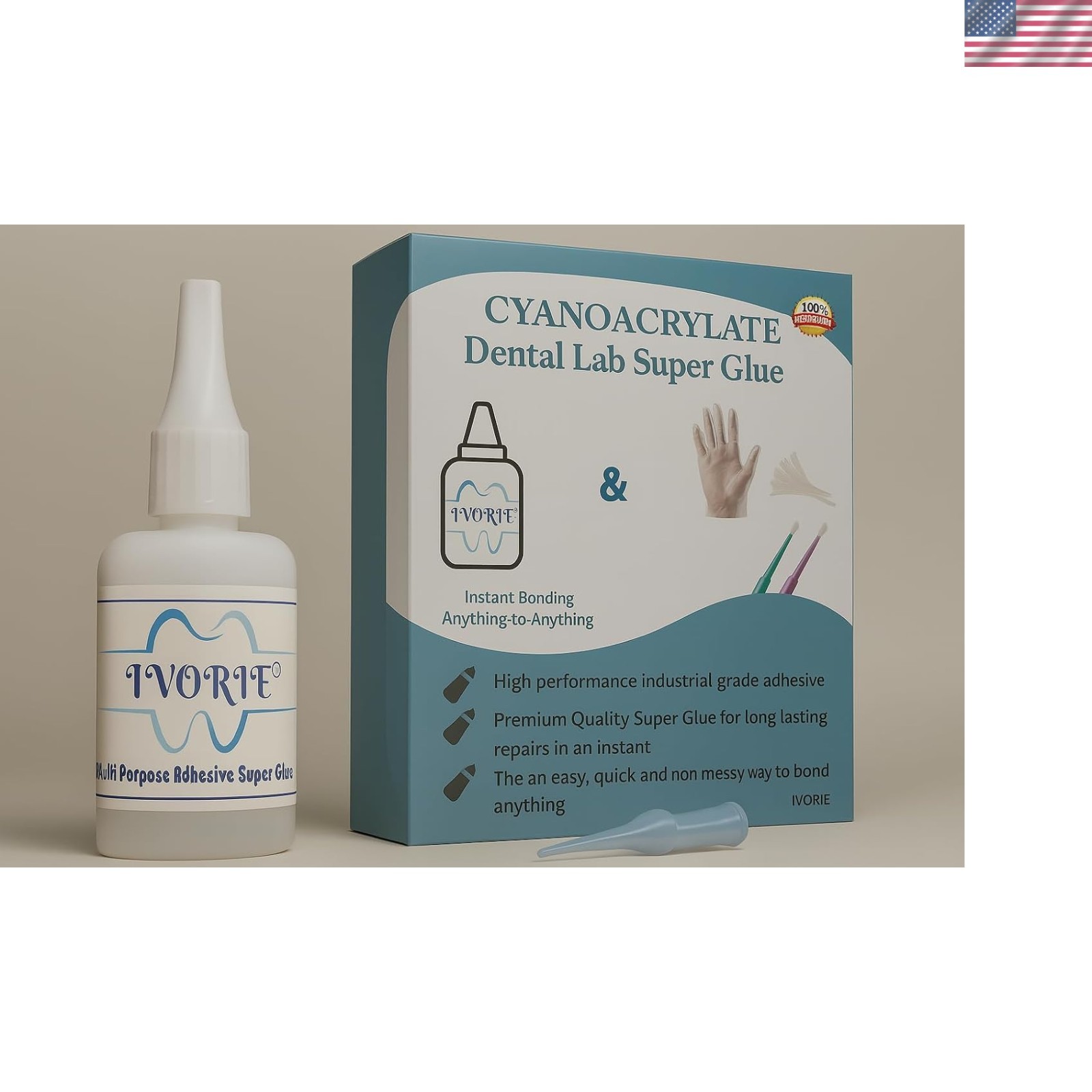 1oz High-Performance Instant Bonding Adhesive for Dental Lab – Easy Application