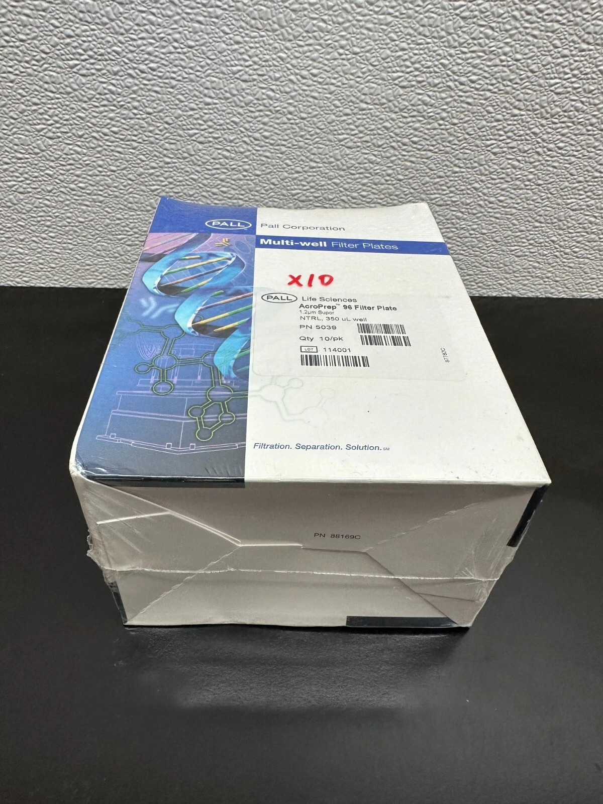 Pall Life Sciences PN 5039 AcroPrep 96 Well Filter Plate 1.2um NTRL 350uL