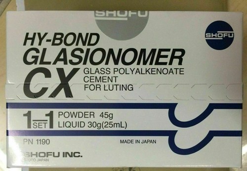 Shofu Hy-Bond GlasIonomer CX Luting Glass Cement Luting 45g / 30g Dental