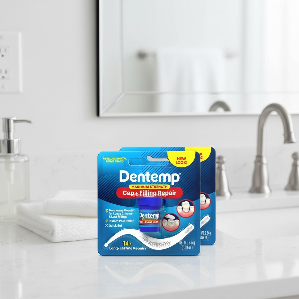 Easy-to-Use Dental Repair Kit for Loose Caps & Fillings – 3 Instant Relief Units