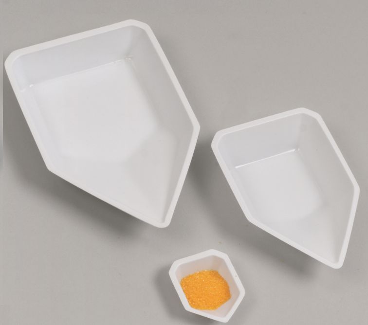 Pour Boat Weigh Dishes, large, 4.3″ (108mm) x 7.2″ x 1″ white, qty=250