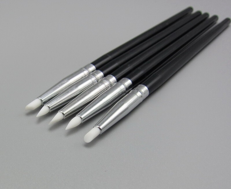 50Pcs Dental Composite Silicone Brush Pen Resin Veneer Cement Porcelain Pen USA