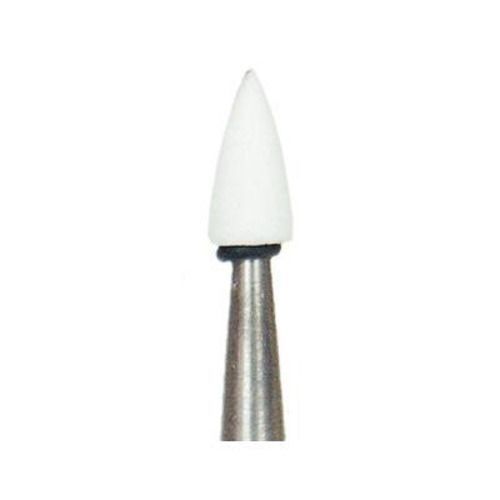 Dura-White FL3 Flame CA (Contra Angle), 12/pk, Aluminum Oxide Finishing Stones