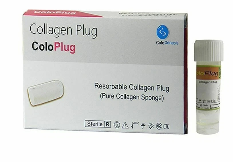 Cologenesis Colo Plug Sterile Collagen Sponge 8x20mm