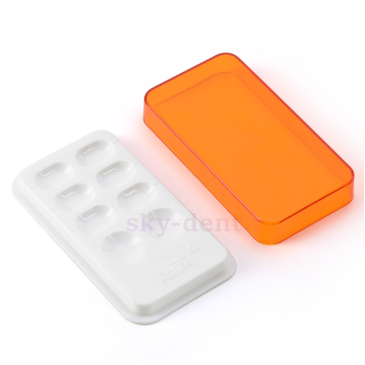 4/8 Holes Dental Veneer Storage Box Teeth Patch Shading Light Case Retainer Mola