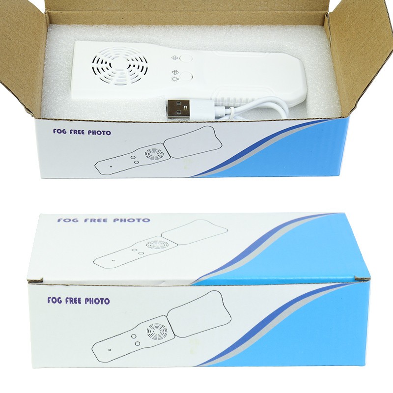 Dental Anti-Fog Mirrors Set With LED Light Stainless Steel Orthodontic Reflector