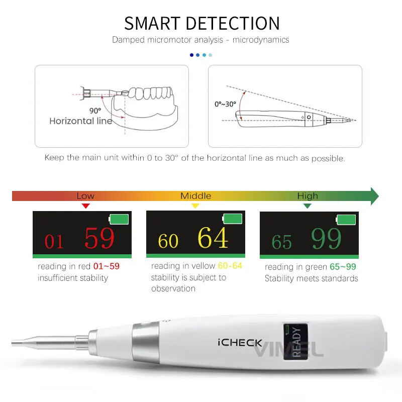 Dental Implant Stability Meter ICHECK Microdynamic Analysis Implantology Monitor