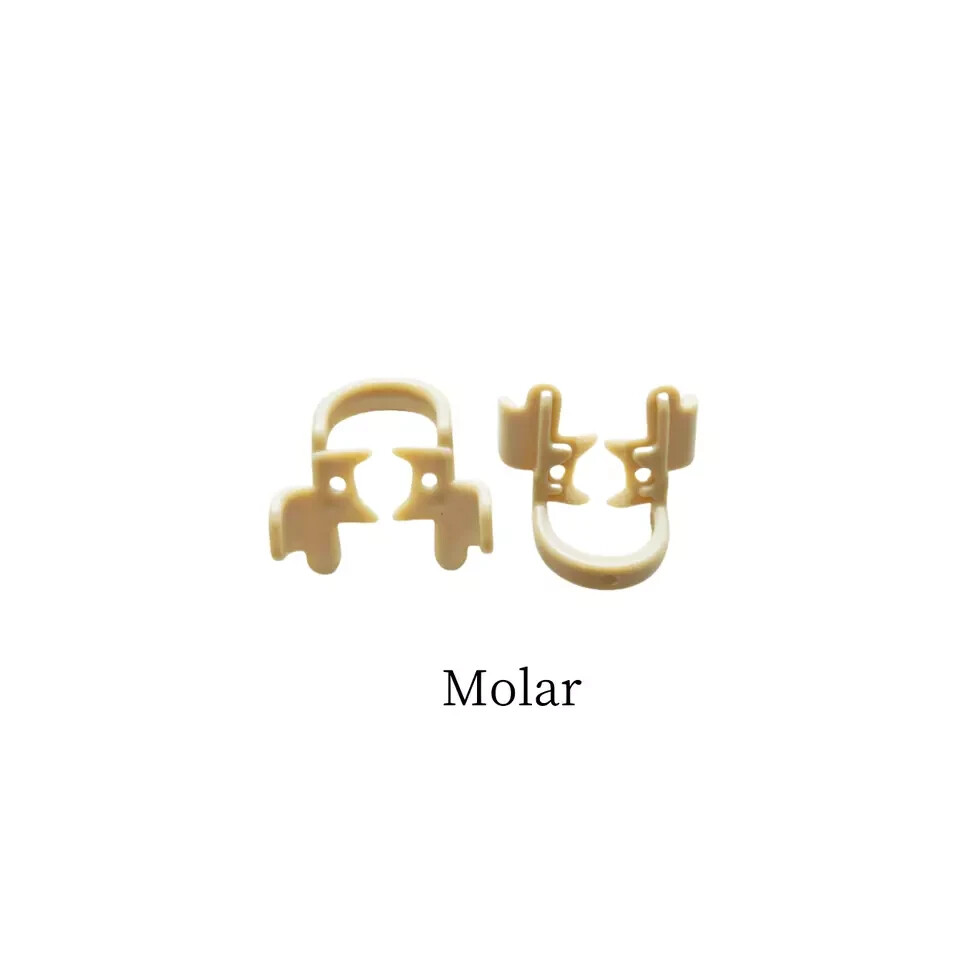 Dental Cotton Roll Holder Clamps Premolar/Molar Moisture Isolation Clip Resin