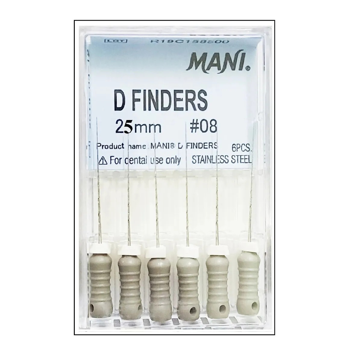 Mani D-Finders 25mm ( #8, #10, #12 , #15) 5 pack