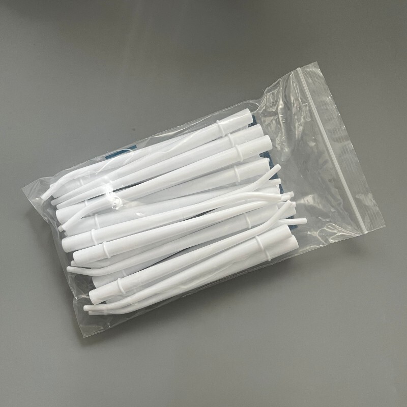 50Pcs (2Bags) Surgical Aspirator Tips White Medium 1/8″ Dental Suction Saliva