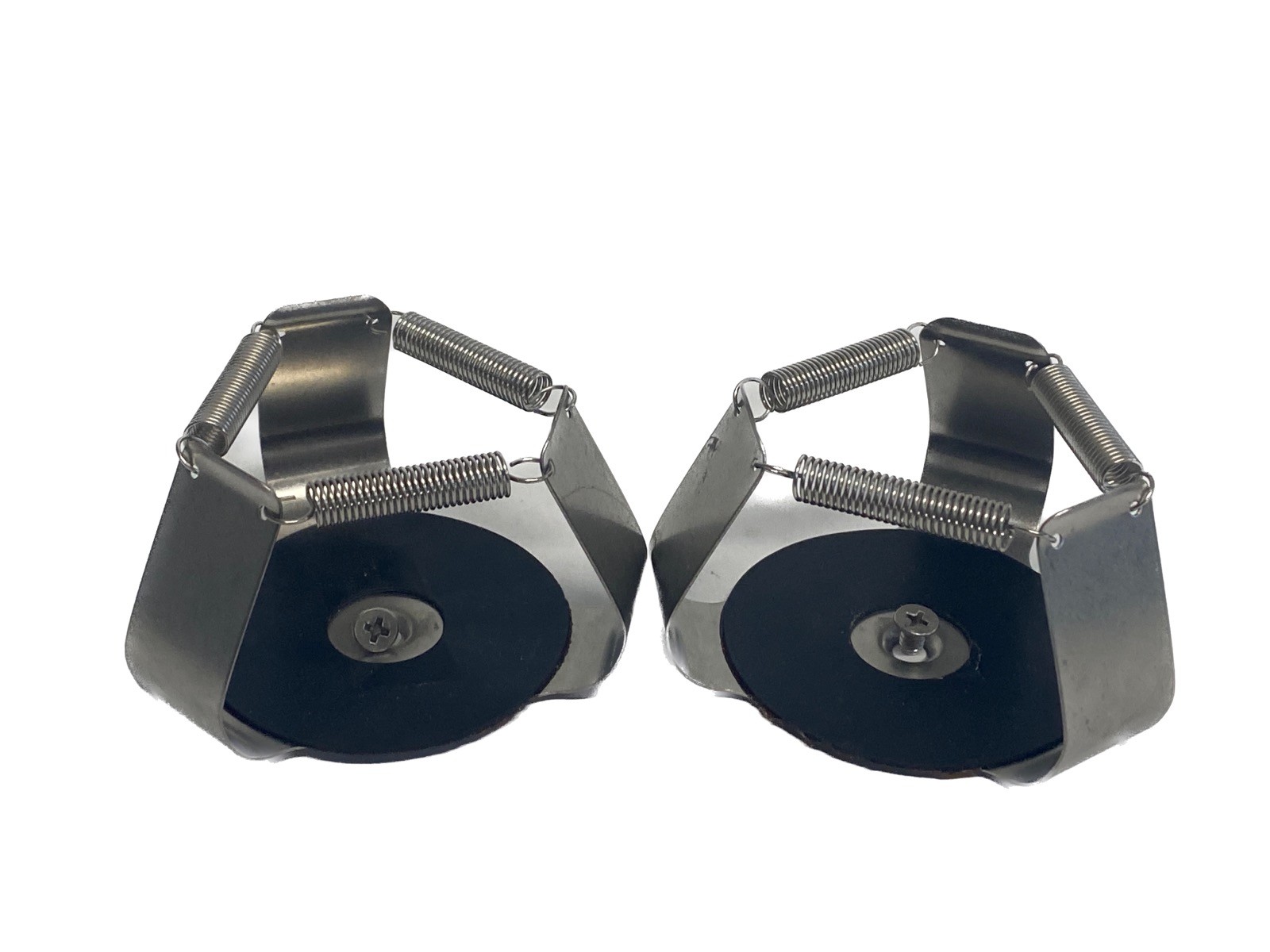Used (2) Laboratory 500mL SS Shaker Flask Clamps w/ Spring Retainers