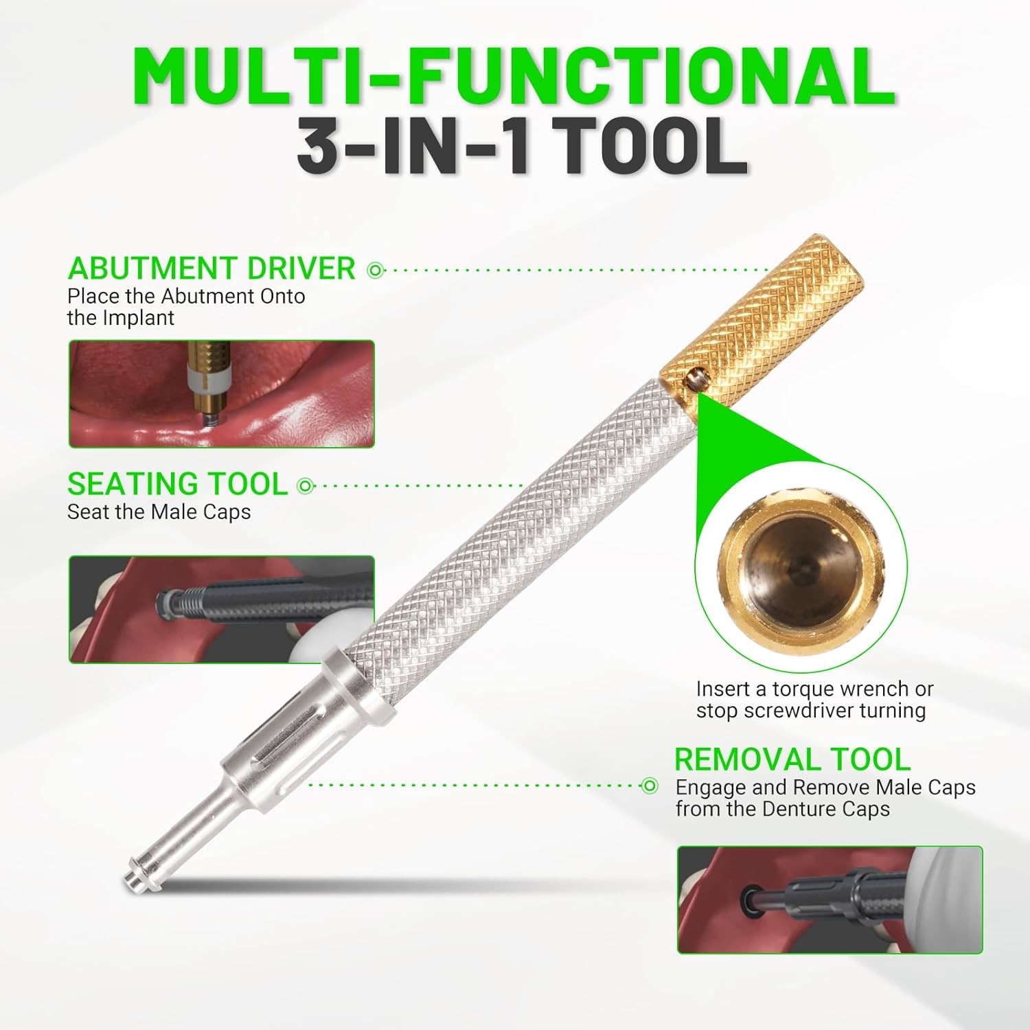 Zest Locator Abutment Cap Fits Hiossen /Zimmer/Nobel Internal Conical Connection