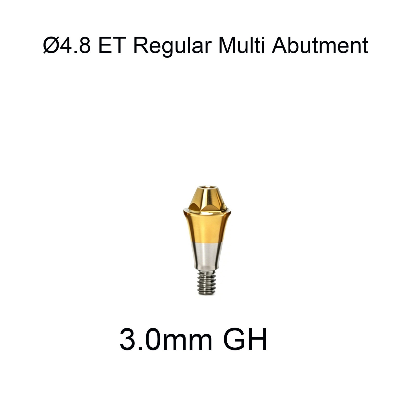Dental 4.8 Multi Unit Abutment MUA Hiossen ET Implant Bridge Titanium Prosthesis