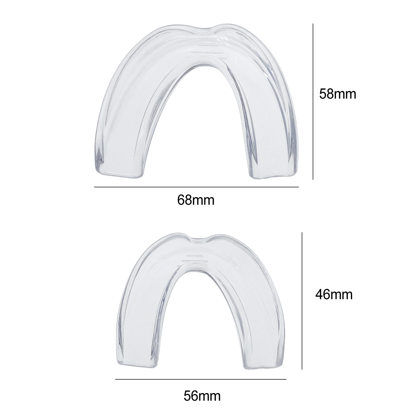 Mouth Guard for Grinding Teeth at Night,Night Guards 4pcs/set, Colourless