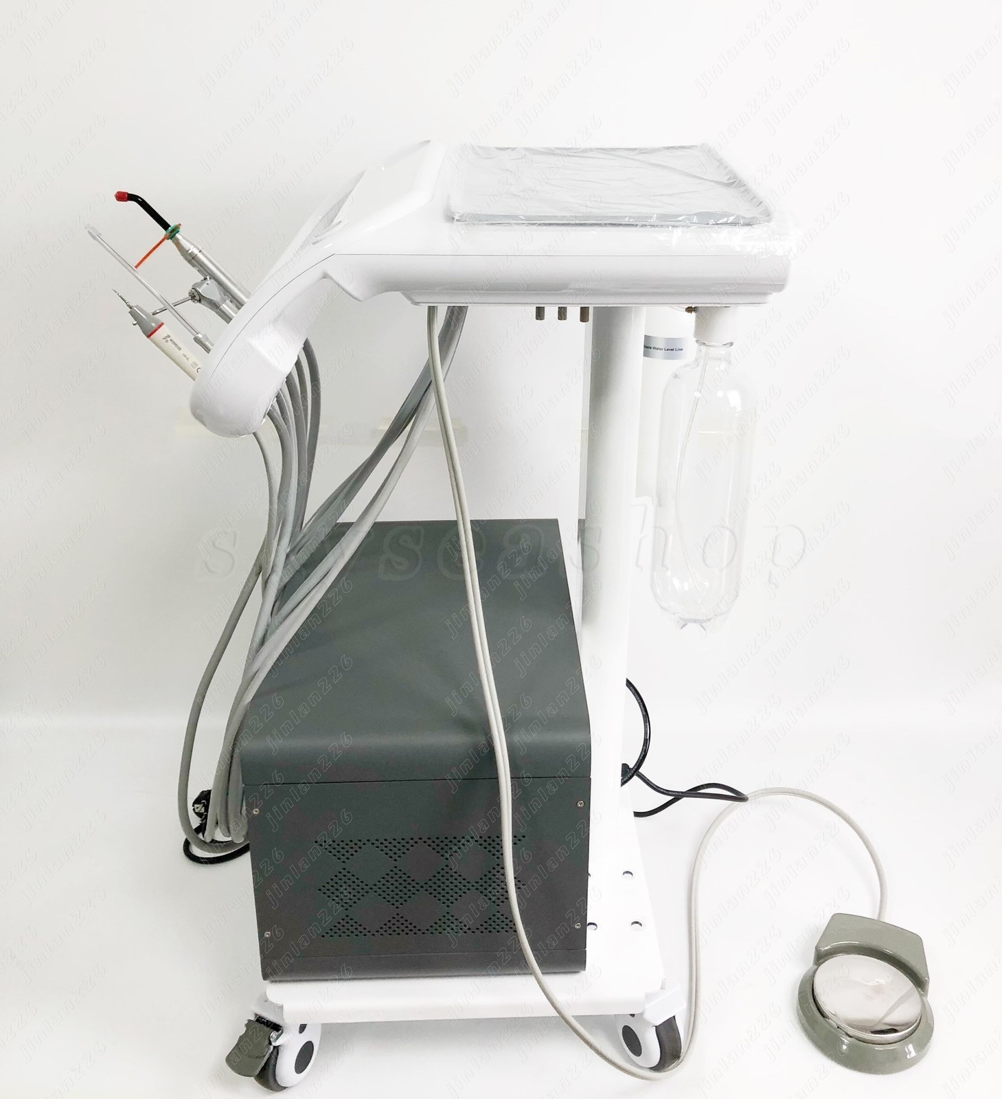Vet Mobile Pet Dental Treatment Machine Vet Dental Trolley Cart with Compressor