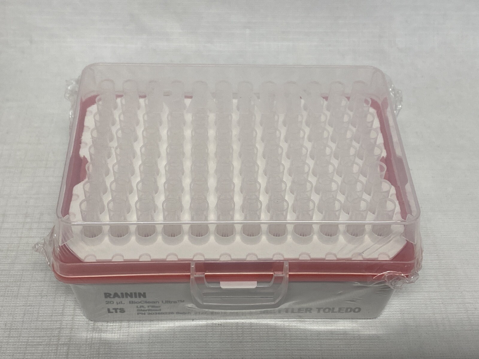 (1632) METTLER Rainin BioClean Ultra 20uL LiteTouch LR Filter Pipet Tip 30389226