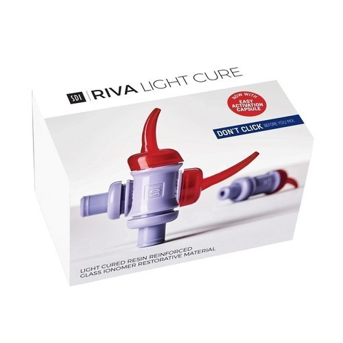 SDI Riva LC Light Cure Glass Ionomer 50 Caps – A2 Color Free II Ship