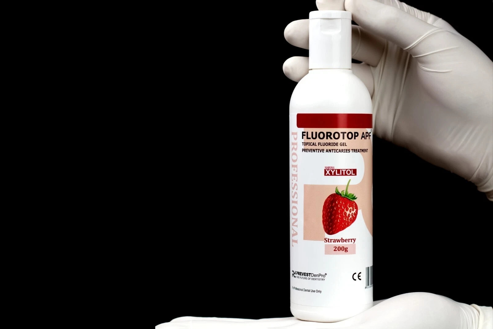 Dental FLUOROTOP APF Topical Fluoride Gel 200gm Bottle STRAWBERRY FREE SHIPPING,