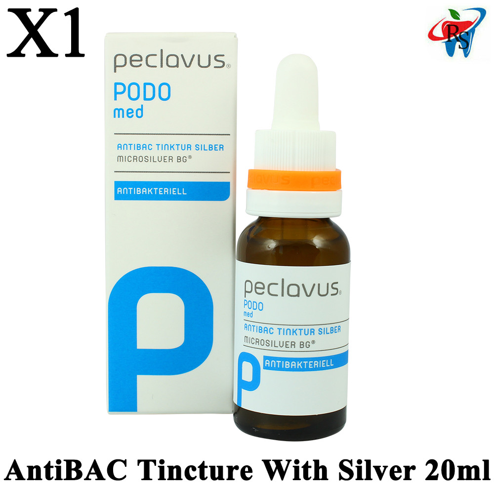 1 Ruck Peclavus PODOMed AntiBAC Tincture With Silver Nanoparticle Skin Nail 20ml