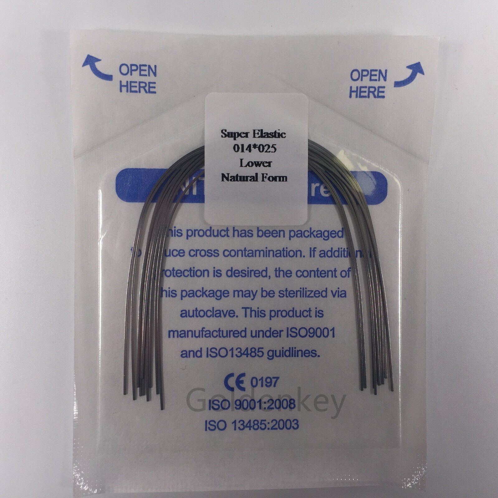 Dental Orthodontic Super Elastic Wire Niti Rectangular Arch Wires Natural Form