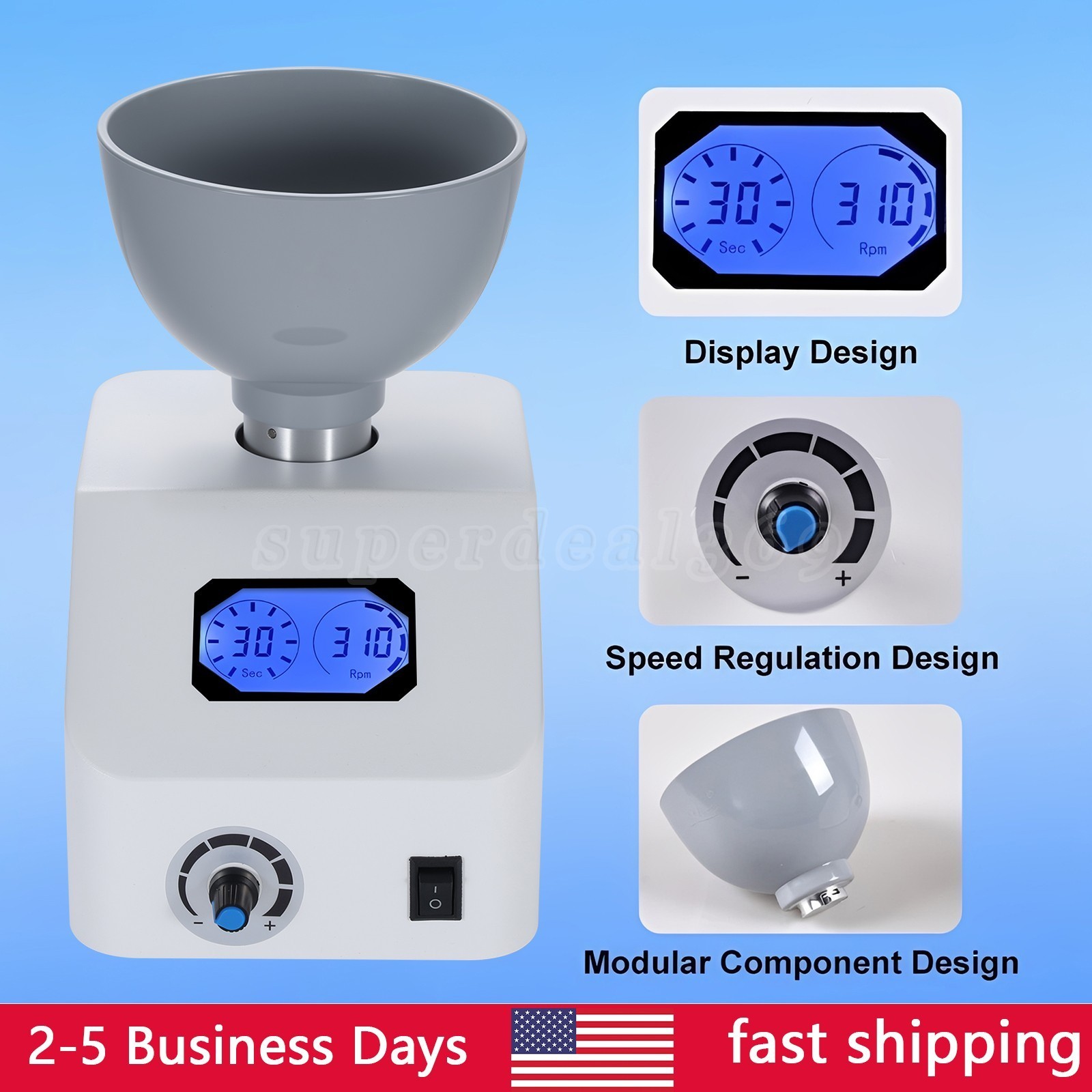Dental Lab Alginate Mixer Impression Materials Gypsum Mixing Machine USA