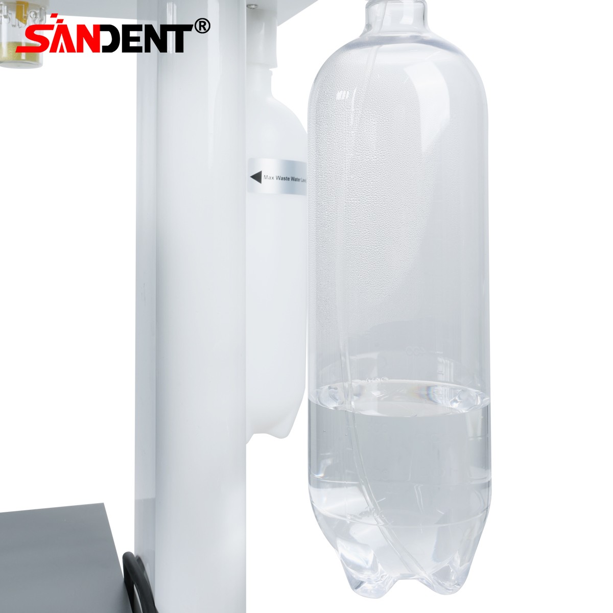 4-HOLE Dental Delivery Mobile Cart Unit Equipment w/compressor Scaler Light
