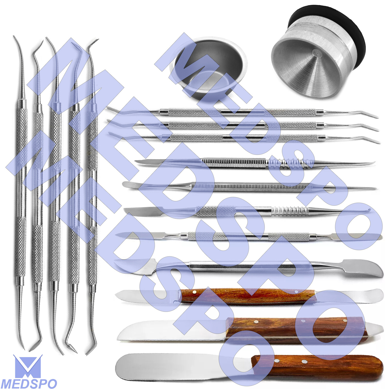 Dental Plaster Alginate Spatula & Modelling Carvers Stock Wax & Modeling Tools