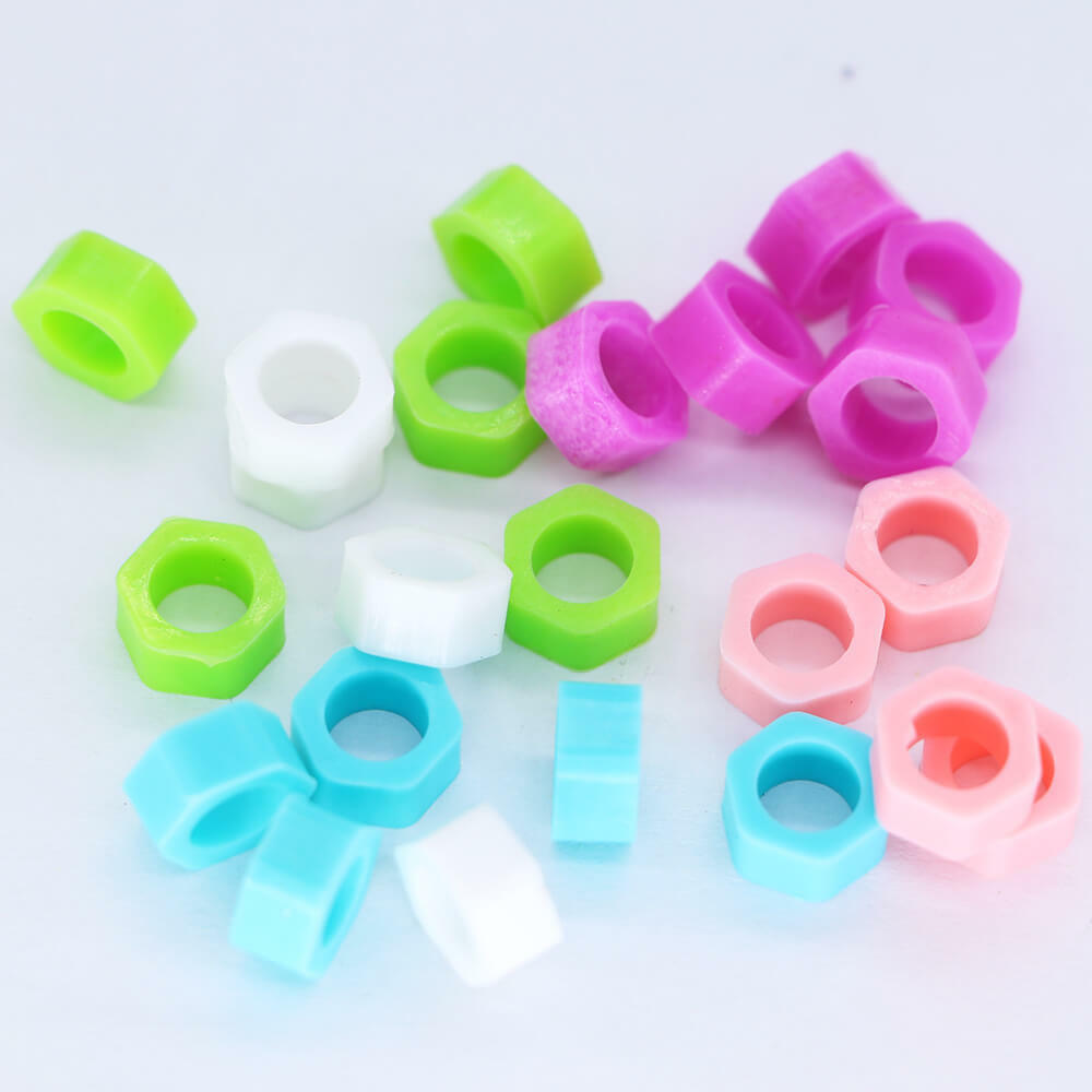 100Pcs Dental Hygienist Autoclavable Color Code Ring Silicone Rubber Small Size