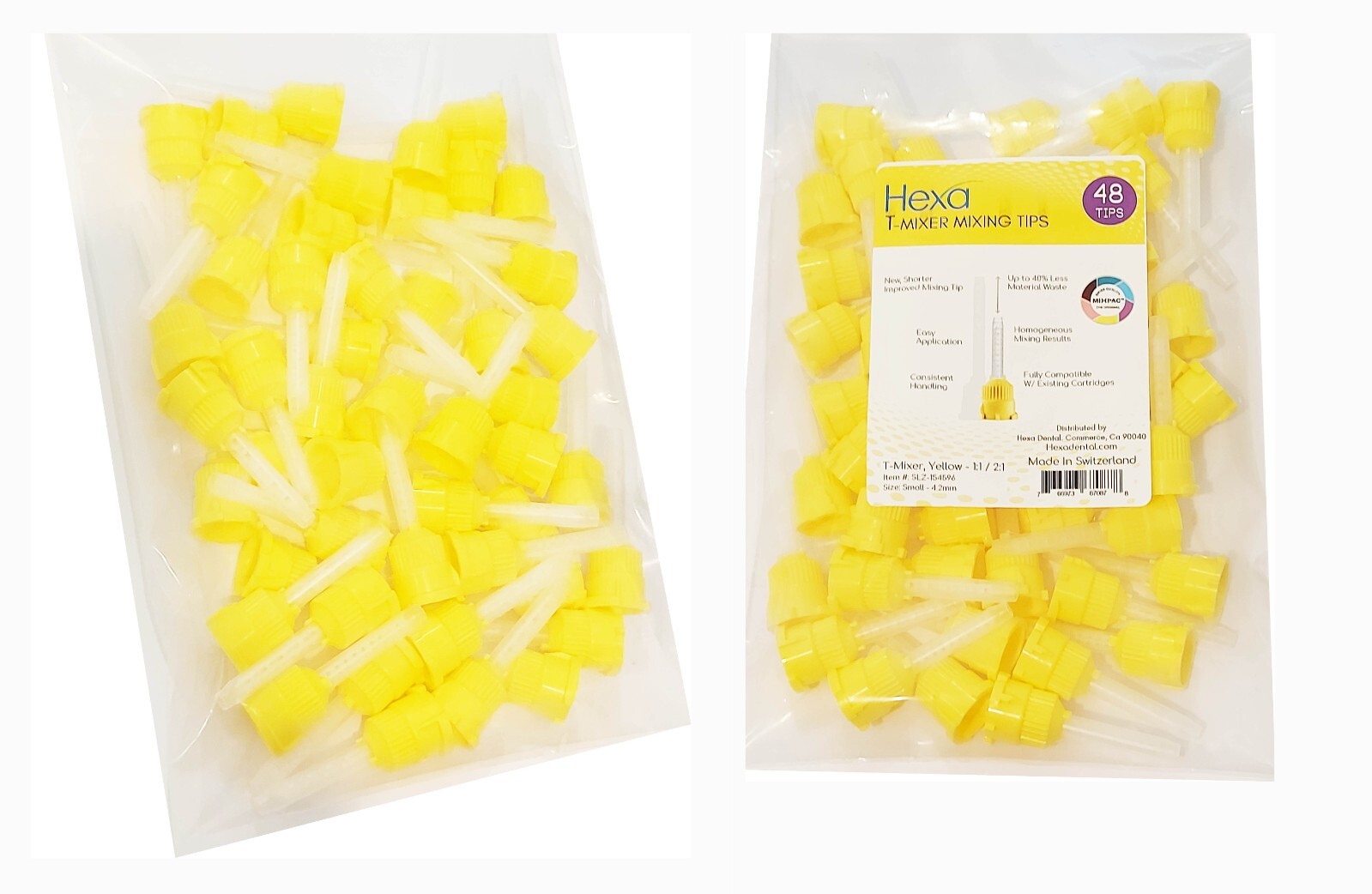 T-Mixer Mixing Tips, 48 Tips, Hexa(5 get 1 bag FREE), (Buy 10 get 2 FREE)