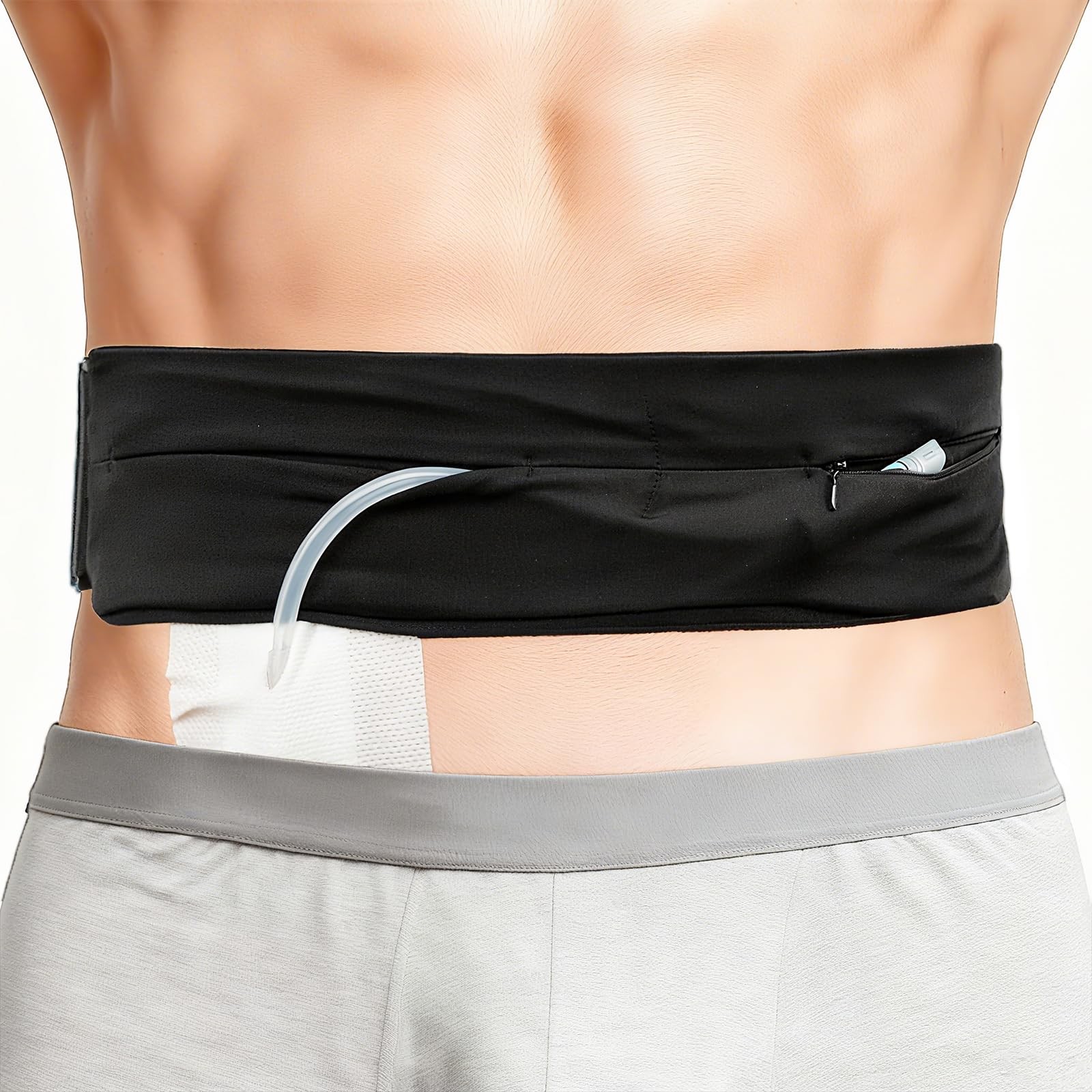Artojoy Peritoneal Dialysis Belt PD Catheter Holder with Pouch for Peg/G/J…