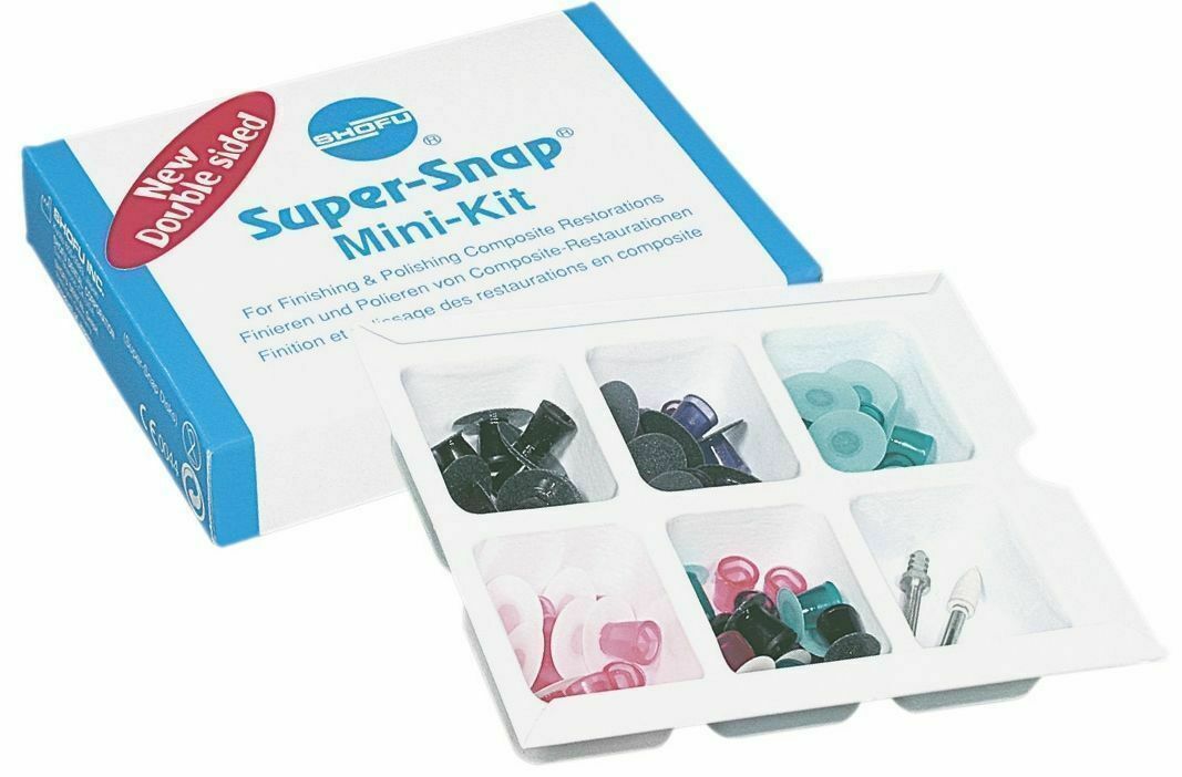 5 X SHOFU SUPER-SNAP MINI KIT (48 DISKS + 1 CA MANDREL) freeship and long expiry