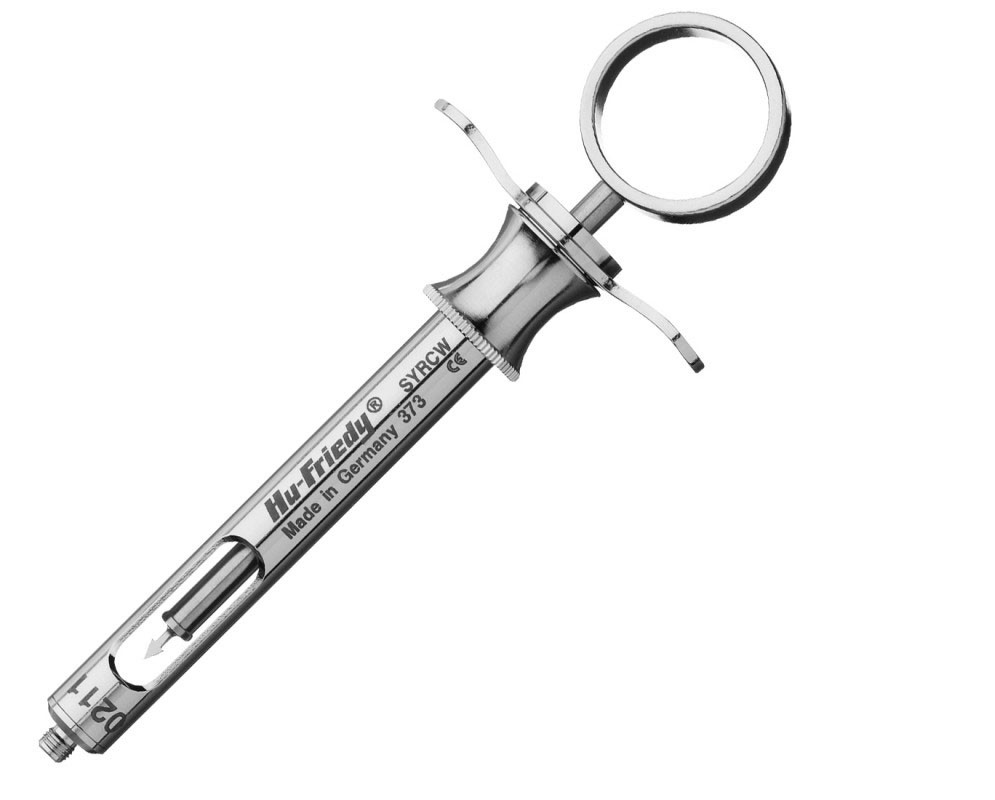 Hu-Friedy CW Style Dental Anesthetic Aspirating 1.8mL Syringe SYRCW