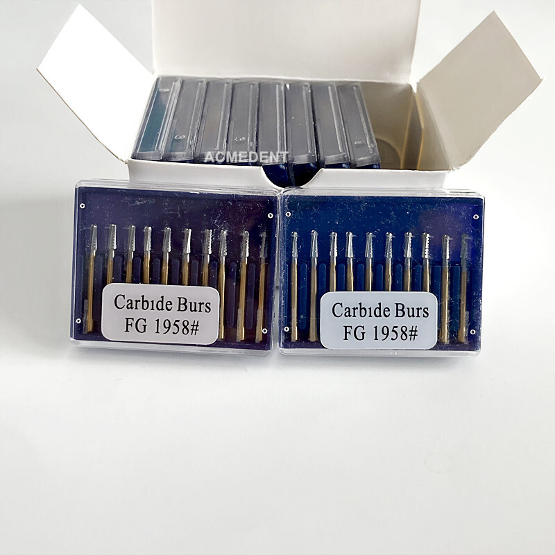 20Pcs Dental Carbide Tungsten Steel Burs Crown Cutting Drill Sharp Drills Cut