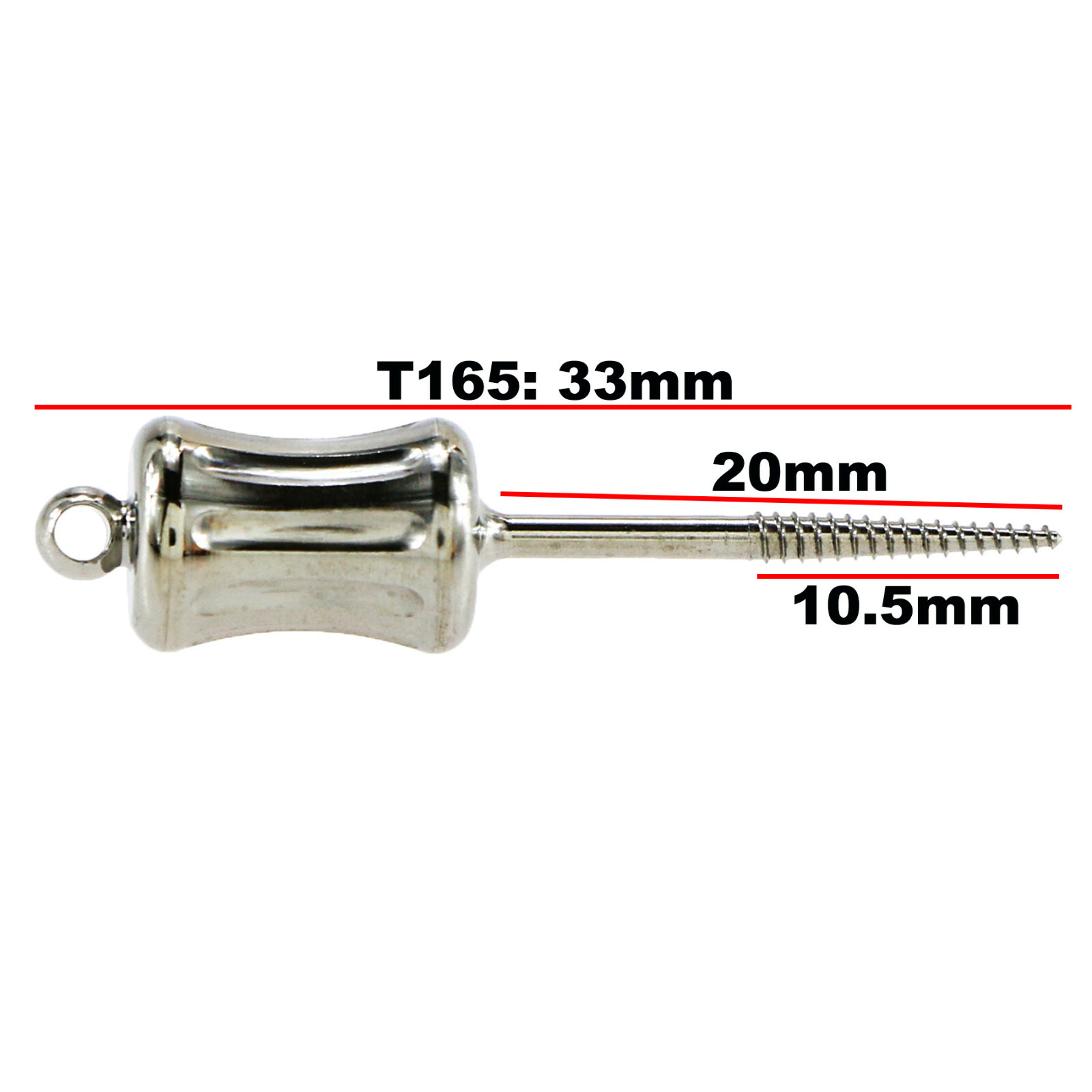 Dental Manual Extractor Extract Apical Root Fragment Part Long 44mm Short 33mm