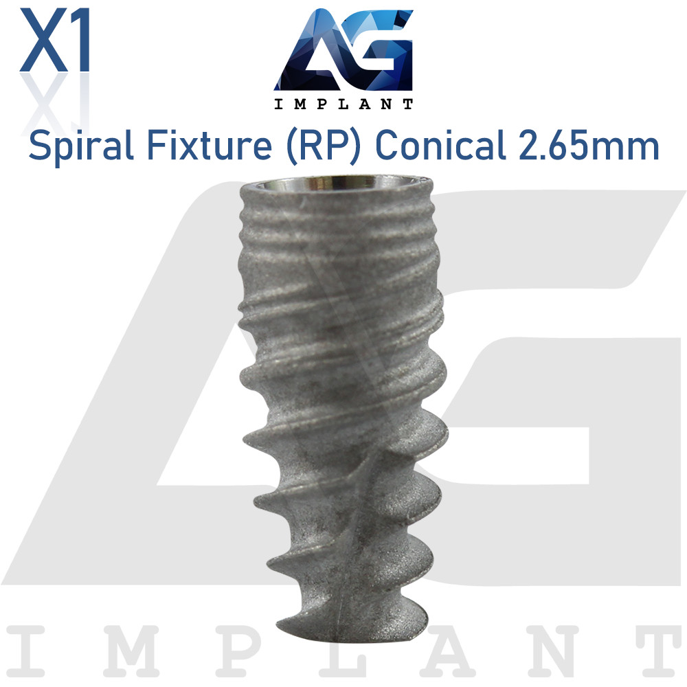 Spiral Fixture Regular Platform (RP) Conical Connection Hex 2.65mm
