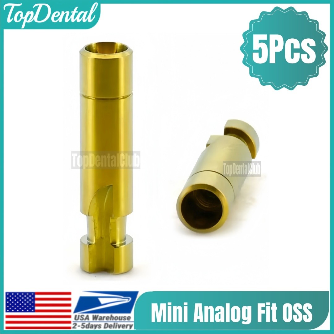 USA 5Pcs Dental U-Line Fixture Lab Analog Hex Implant Replica Fits Hiossen OSS