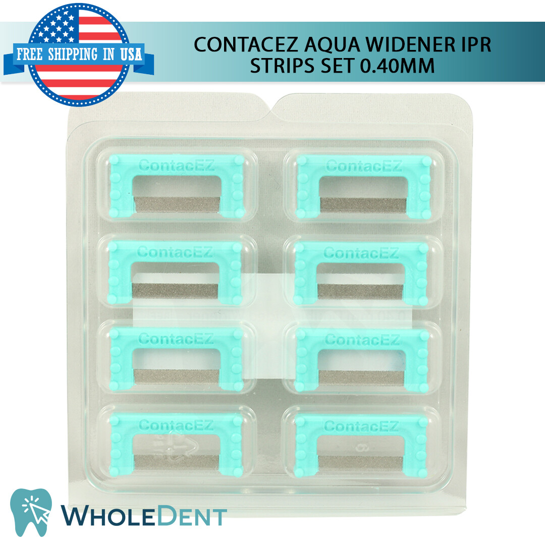 ContacEZ Aqua Widener IPR Plus 8 Strips Orthodontic Interproximal Reduction