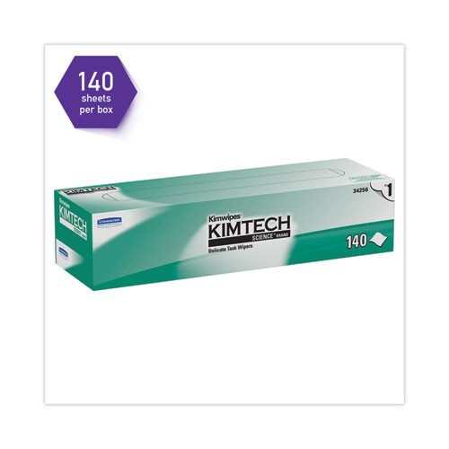 Kimtech Kimwipes Delicate Task Wipers, 14.7×16.6, Unscented, 144/Box, 3 boxes/PK