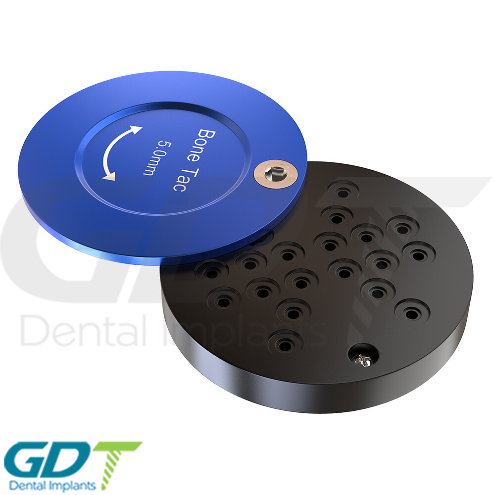 Bo ne Tac Screw 5.0mm Blue Case Membrane Fixation GBR System Dental Im plant