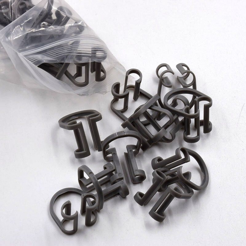 10 Pcs/Bag Dental Ortho Plastic Clinic Lab Isolator Cotton Roll Holder Clip Use