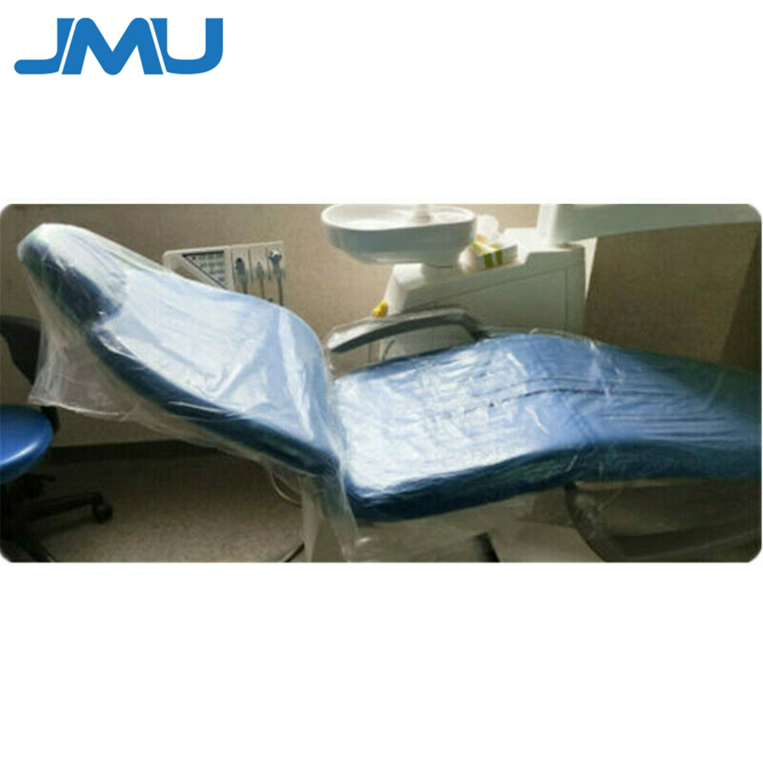 375/3Boxes JMU Dental Plastic Full Chair Cover Sleeves Clear Size 29″ x 80″